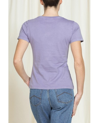 T-SHIRT GIROCOLLO REPLICA IN JERSEY