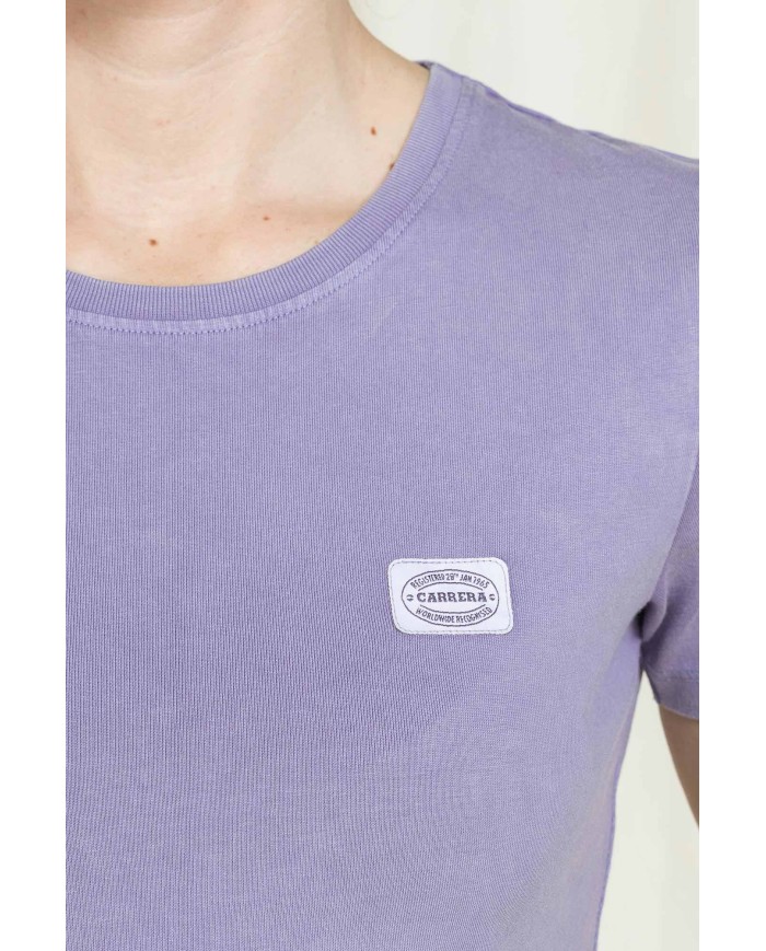 T-SHIRT GIROCOLLO REPLICA IN JERSEY