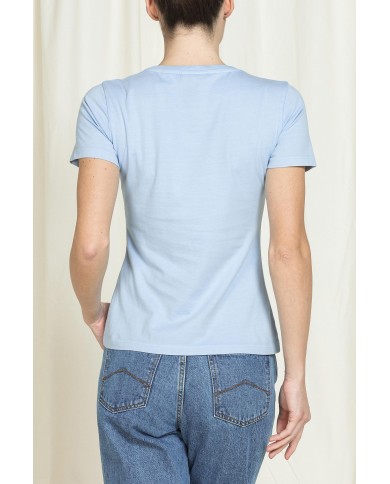 T-SHIRT GIROCOLLO REPLICA IN JERSEY