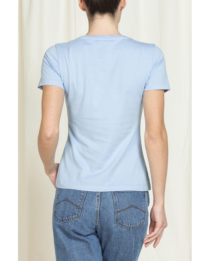 T-SHIRT GIROCOLLO REPLICA IN JERSEY