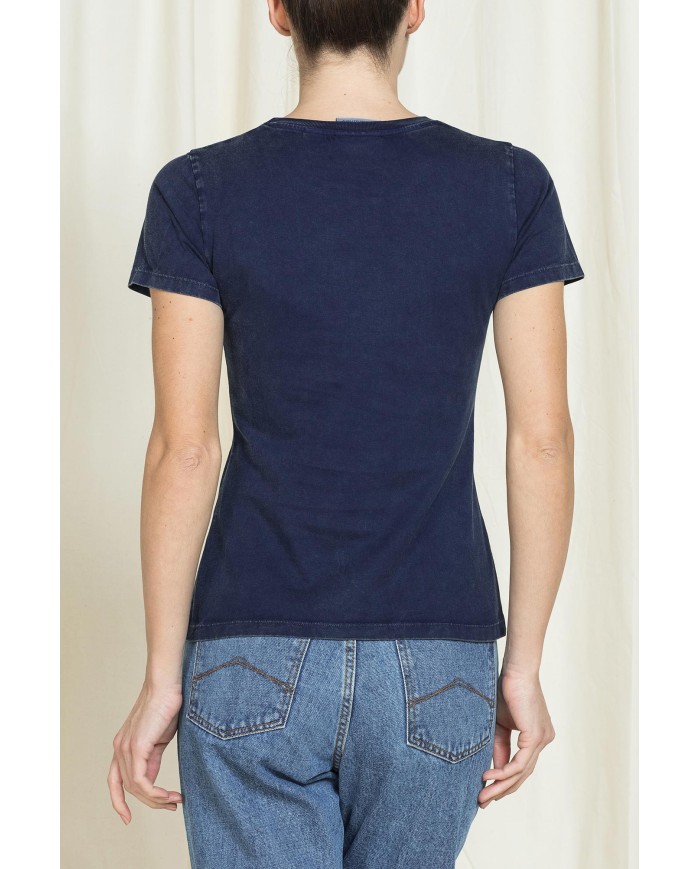 T-SHIRT GIROCOLLO REPLICA IN JERSEY