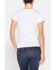 T-SHIRT GIROCOLLO CON STAMPA CARRERA IN JERSEY DI PURO COTONE