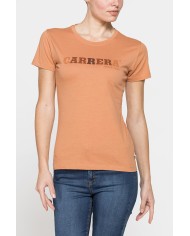 T-SHIRT GIROCOLLO CON STAMPA CARRERA IN JERSEY DI PURO COTONE