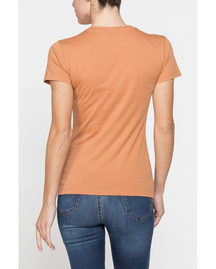 T-SHIRT GIROCOLLO CON STAMPA CARRERA IN JERSEY DI PURO COTONE