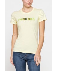 T-SHIRT GIROCOLLO CON STAMPA CARRERA IN JERSEY DI PURO COTONE