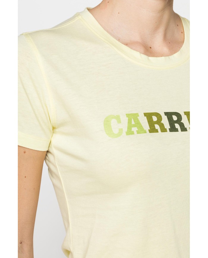 T-SHIRT GIROCOLLO CON STAMPA CARRERA IN JERSEY DI PURO COTONE