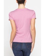 T-SHIRT GIROCOLLO CON STAMPA CARRERA IN JERSEY DI PURO COTONE