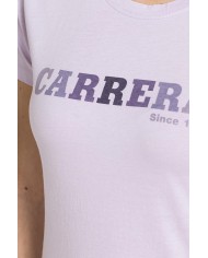 T-SHIRT GIROCOLLO CON STAMPA CARRERA IN JERSEY DI PURO COTONE