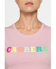 T-SHIRT GIROCOLLO CON STAMPA CARRERA IN JERSEY DI PURO COTONE