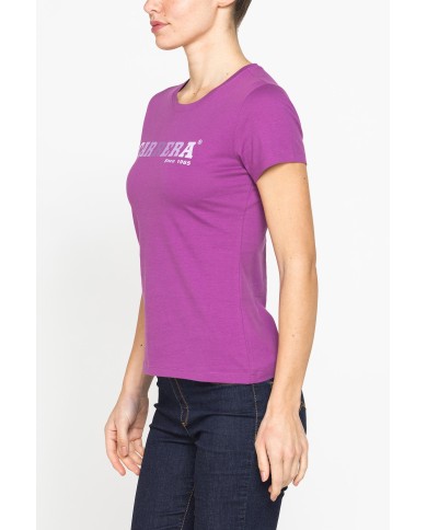 T-SHIRT GIROCOLLO CON STAMPA CARRERA IN JERSEY DI PURO COTONE