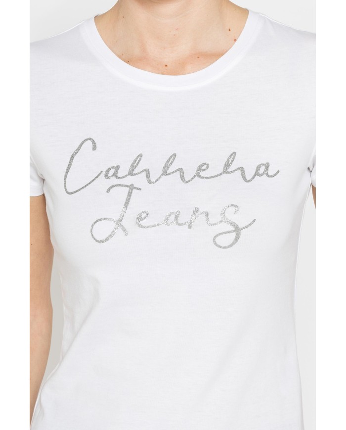 T-SHIRT CON STAMPA FROMTALE IN JERSEY DI COTONE