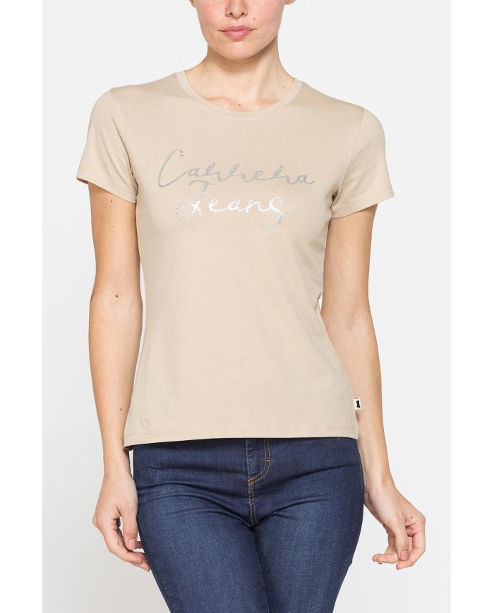 T-SHIRT CON STAMPA FROMTALE IN JERSEY DI COTONE