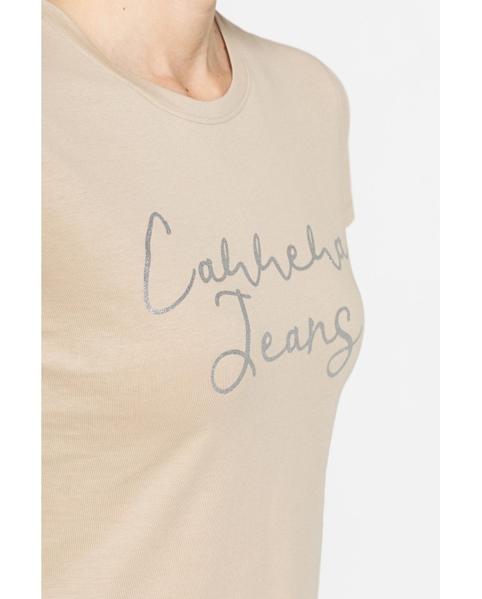 T-SHIRT CON STAMPA FROMTALE IN JERSEY DI COTONE