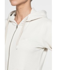 FELPA BASICA FULL ZIP CON CAPPUCCIO