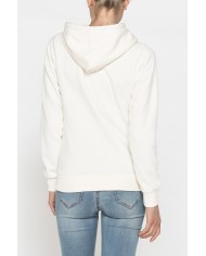 FELPA BASICA FULL ZIP CON CAPPUCCIO