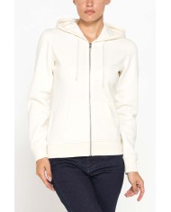 FELPA BASICA FULL ZIP CON CAPPUCCIO