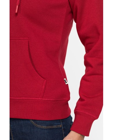 FELPA BASICA FULL ZIP CON CAPPUCCIO