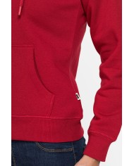 FELPA BASICA FULL ZIP CON CAPPUCCIO