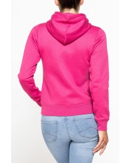 FELPA BASICA FULL ZIP CON CAPPUCCIO