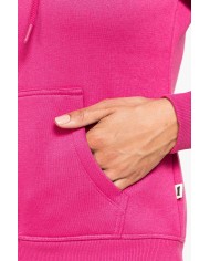 FELPA BASICA FULL ZIP CON CAPPUCCIO