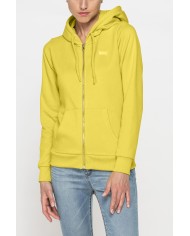 FELPA BASICA FULL ZIP CON CAPPUCCIO