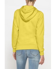 FELPA BASICA FULL ZIP CON CAPPUCCIO