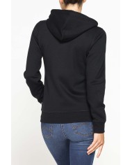 FELPA BASICA FULL ZIP CON CAPPUCCIO