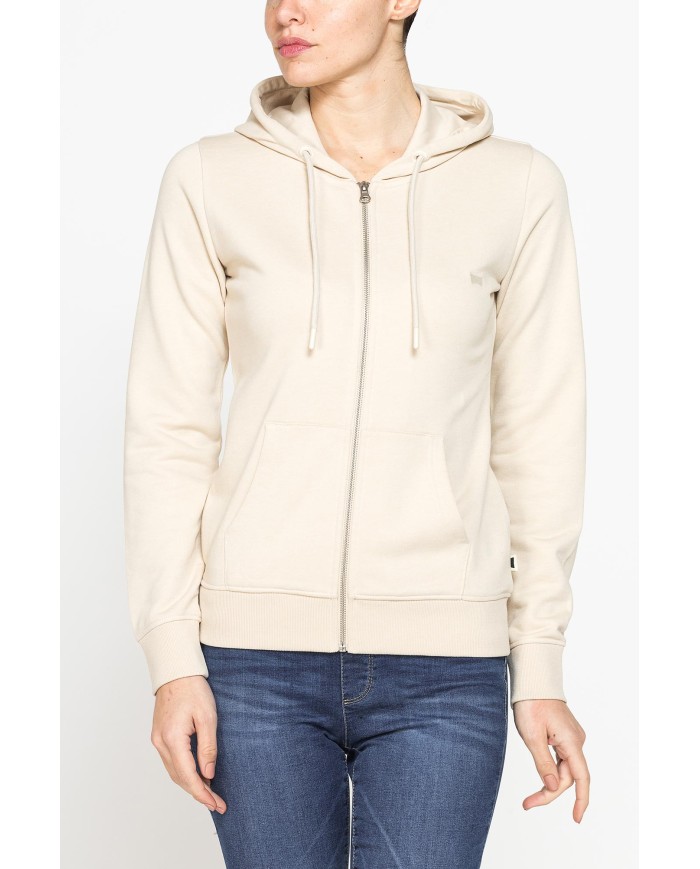 FELPA FULL ZIP CON CAPPUCCIO