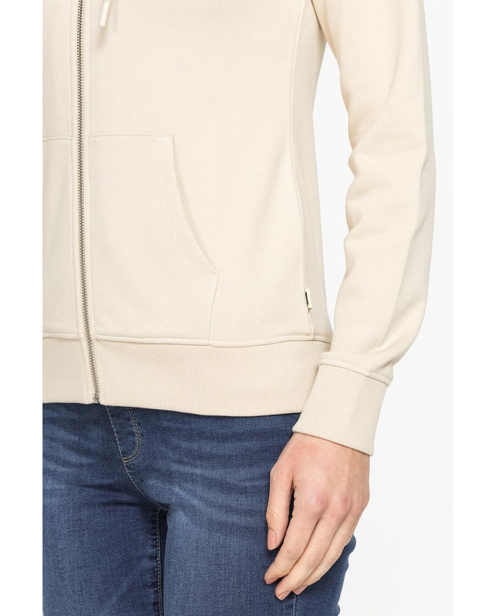 FELPA FULL ZIP CON CAPPUCCIO