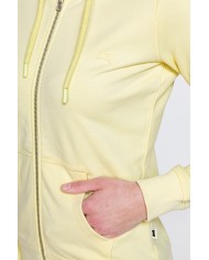 FELPA FULL ZIP CON CAPPUCCIO