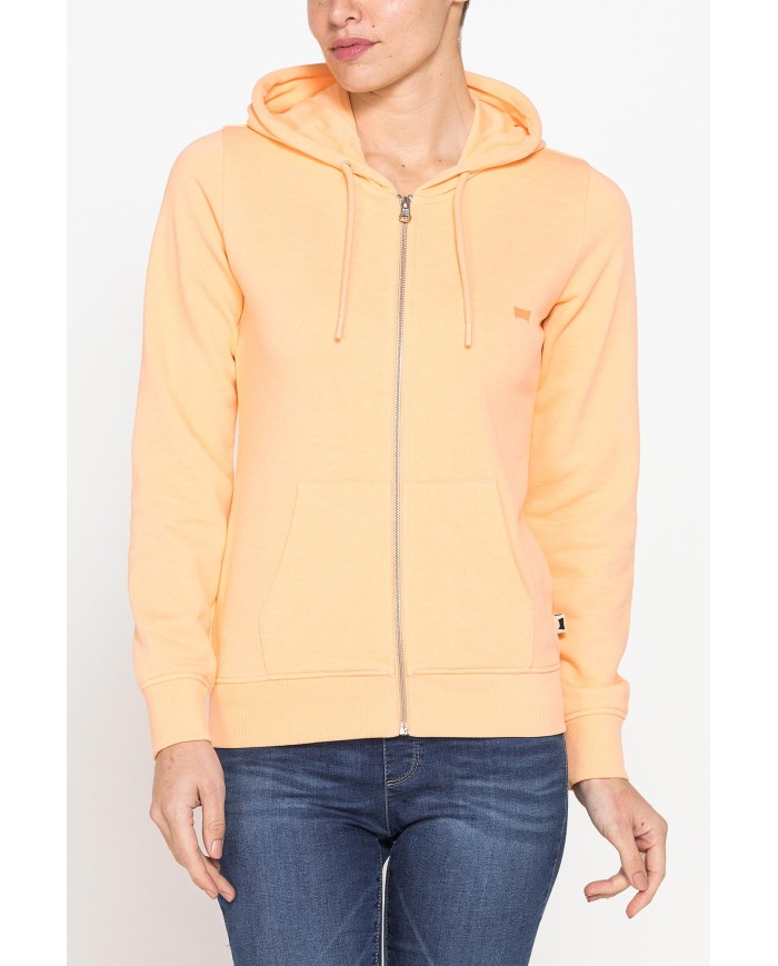 FELPA FULL ZIP CON CAPPUCCIO