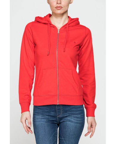 FELPA FULL ZIP CON CAPPUCCIO
