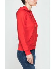 FELPA FULL ZIP CON CAPPUCCIO