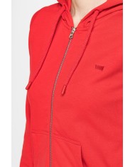 FELPA FULL ZIP CON CAPPUCCIO