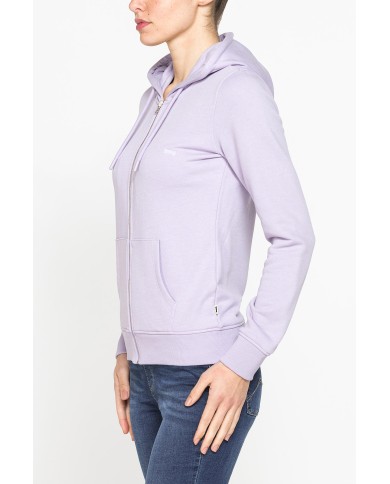FELPA FULL ZIP CON CAPPUCCIO