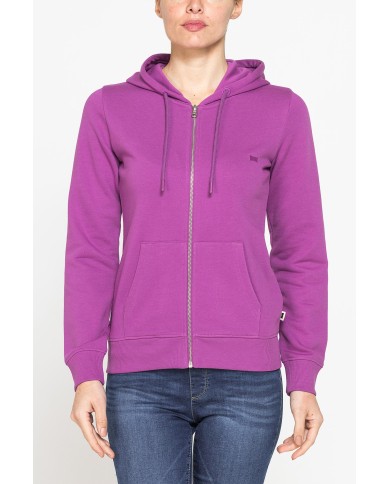 FELPA FULL ZIP CON CAPPUCCIO