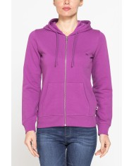 FELPA FULL ZIP CON CAPPUCCIO