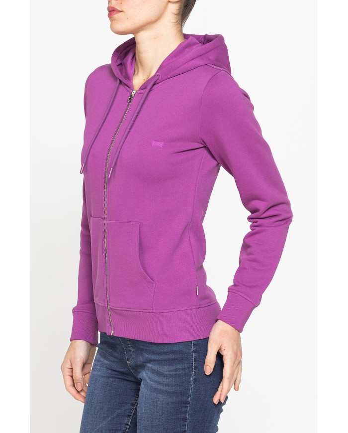 FELPA FULL ZIP CON CAPPUCCIO