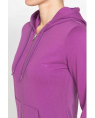 FELPA FULL ZIP CON CAPPUCCIO