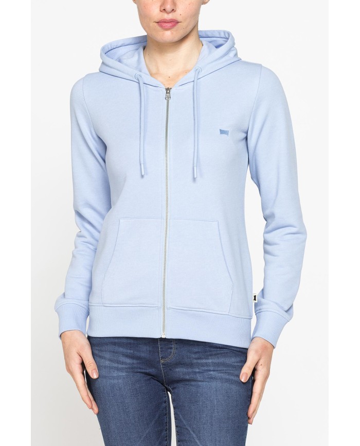 FELPA FULL ZIP CON CAPPUCCIO