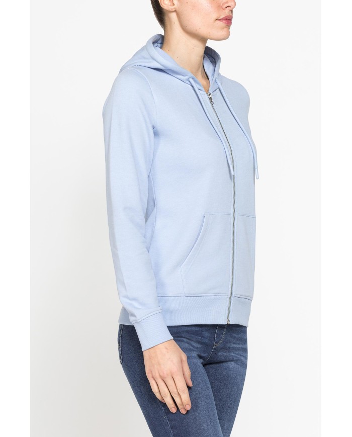 FELPA FULL ZIP CON CAPPUCCIO