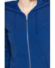 FELPA FULL ZIP CON CAPPUCCIO