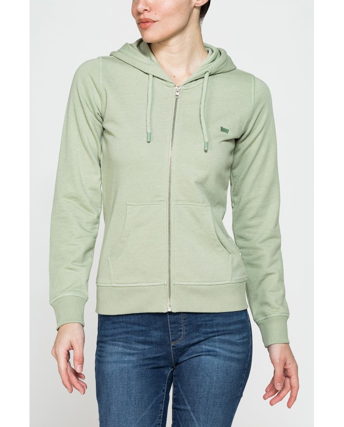 FELPA FULL ZIP CON CAPPUCCIO