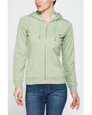 FELPA FULL ZIP CON CAPPUCCIO