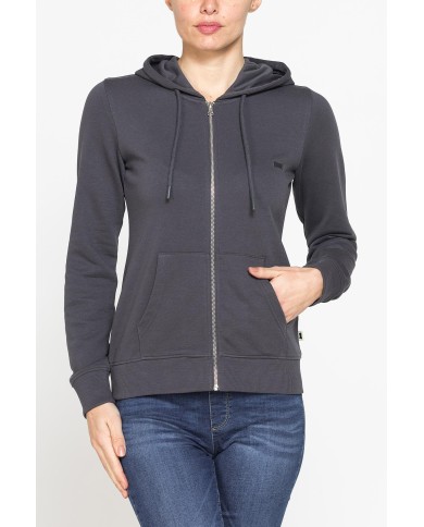 FELPA FULL ZIP CON CAPPUCCIO