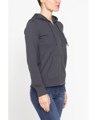 FELPA FULL ZIP CON CAPPUCCIO