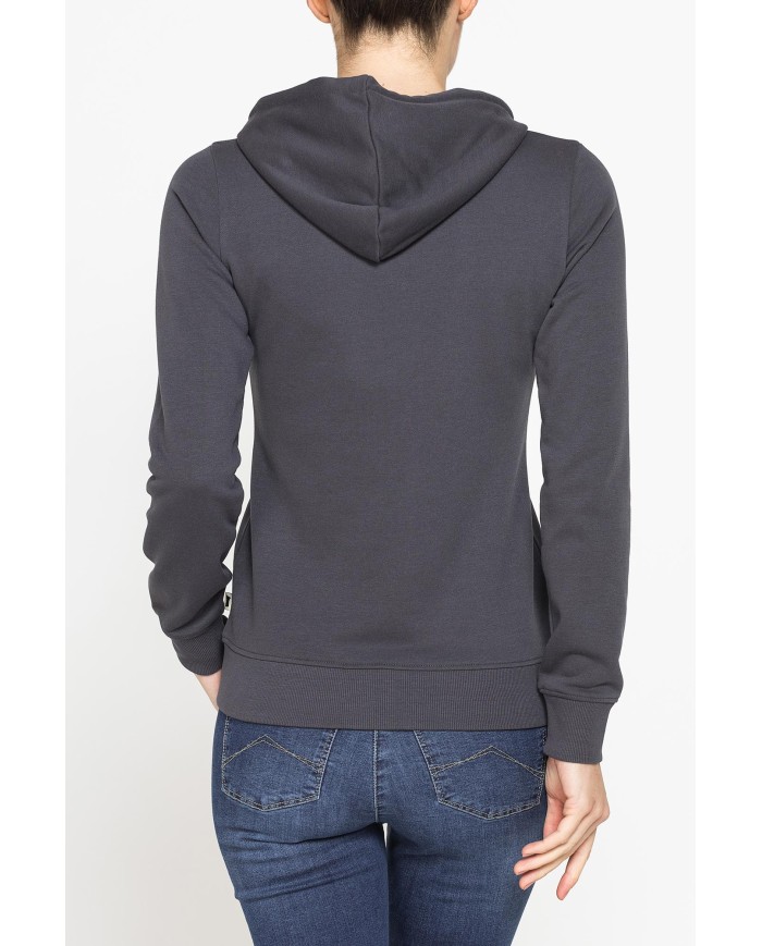 FELPA FULL ZIP CON CAPPUCCIO