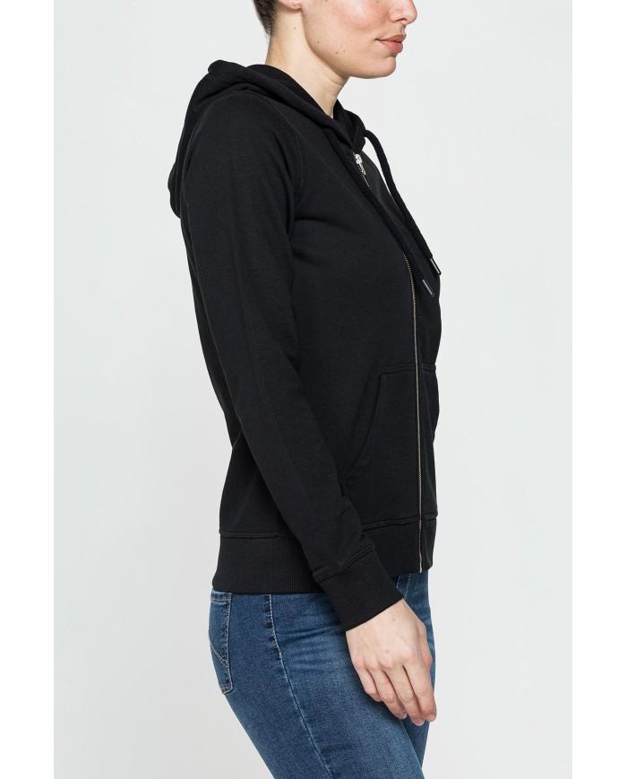 FELPA FULL ZIP CON CAPPUCCIO