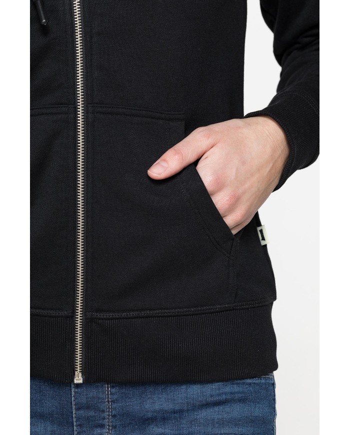 FELPA FULL ZIP CON CAPPUCCIO