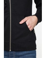 FELPA FULL ZIP CON CAPPUCCIO